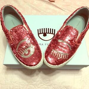 CHIARA FERRAGNI SLIP ON SNEAKERS